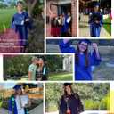 Unisex Adult Matte Graduation Cap and Gown Tassel Set (Blue)