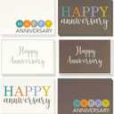 Best Paper Greetings 4x6 Anniversary Cards - Happy Anniversary Cards Bulk with Envelopes - Set for Wedding & Couples