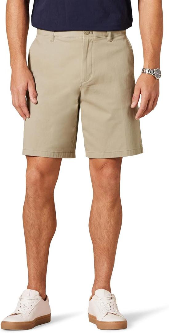 Amazon Essentials Men's Slim-Fit 9" Stretch Chino Shorts, Midweight Cotton Twill, Size 29W