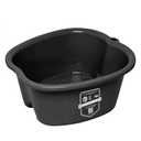 American Wellness Authority AWA Extra Large foot bath basin - Sturdy plastic soak tub For Soaking feet and Pedicure At Home Spa Kit Women Men (Grey Basin), 1.0 Count