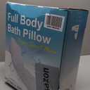 Poemland Luxury Thick Full Body Bath Pillows Mat & Cushion for Bathtub Headrest Neck Shoulder Support Comfort Relaxation Spa Accessories Perfect for a Spa Soak in Bathtub (White)