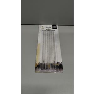 MANNA 6 Long Clear Reusable Plastic Replacement Drinking Straws for 40oz 30oz 24oz