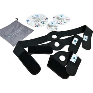 Classic Ice Packs for Injuries with Adjustable Securing Wrap, Hot or Cold Therapy, Refillable Packs, First Aid, Arthritis, Menstrual Cramps, Swelling, Pain Management (Bundle 6"/9"/11" Bags, 3 Sets)