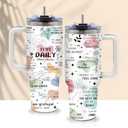 Gifts for New Mom After Birth, Mama Birthday Gifts - 30oz Mom Daily Affirmations Cups Tumbler with Handle, Christmas Mama Affirmations Gifts, Mommy to Be Gift, Postpartum Gift for New Mama Cups