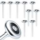 Mindoub 10-Pack 9" Long Stem Steel Garage Door Rollers - Commercial Grade Heavy Duty Replacement for 2" Track - Quiet 10-Ball Precision Bearings, Anti-Shake & High Load Capacity