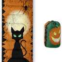 Kids Sleeping Bag for Boys Girls,Western Cowboy Print-Lightweight Warm Portable Outdoor Indoor-Waterproof Cold Weather Resistant Sleeping Bag for Camping Hiking (Cat)