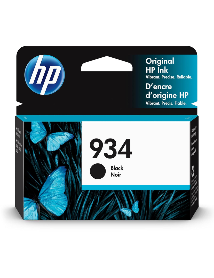 HP 934 Black Ink Cartridge | Works with HP OfficeJet 6810; OfficeJet Pro 6230, 6830 Series | C2P19AN