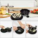 Chicken Shredder Shred Machine Meat Shredder Meat Shredding Tool with Handles and Non-Skid Base Mat Suitable for Pulled Pork Red Beef Chicken Alternative to Bear Claws 1pc 8inch Black