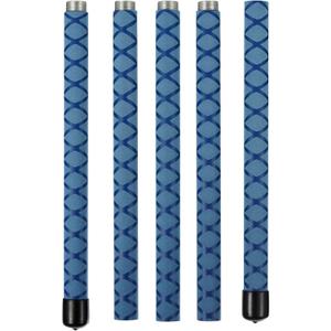 The Huang Yunming yoga stick is made of sturdy steel that is 5 feet high and an adjustable stretching stick, providing flexibility, agility, and balance. Multi functional fitness stick with 5 steel pipes (Blue)