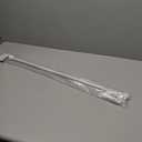 Kenney KN55250 Davenport Ball End Petite Café Decorative Window Curtain Rod, 28-48" Adjustable Length, White Finish, 1/2" Diameter Steel Tube
