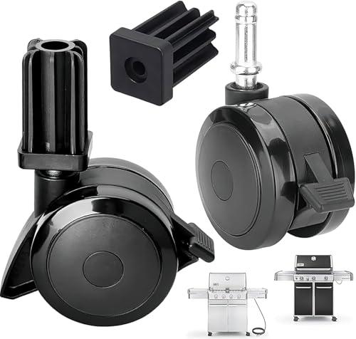 70360 Locking Caster w/Insert for Weber Genesis 300 Grill Parts Genesis E310 E320 S330, for Weber BBQ Wheel Replacement Grill Spirit 310 Parts Spirit E210 E310 for Webber Summit Grill Parts(2007-2011)