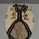 Small Dog Sweaters Cute Bear Dog Cardigans Clothes for Small Medium Dogs Boy Girl Puppy Cat Knitting Cardigan Outfits Dogs Winter Coats Warm Pet Doggy Clothes Soft Knitwear Apparel (Beige,XL)