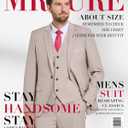 MrSure Men’s 3 Piece Suit Blazer, Slim Fit Tux with One Button, Jacket Vest Pants & Tie Set for Party, Wedding and Business (XL)