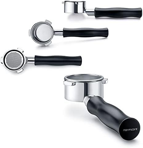 Normcore 54mm Bottomless Portafilter, Naked Portafilter Fits Breville Sage Barista Express Machines, 18g Filter Basket Included