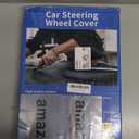 Deer Route Custom-Fit for Nissan Steering Wheel Cover, Premium Leather Car Steering Wheel Cover with Logo, Non-Slip, Breathable, for Nissan Accessories (B-Style,for Nissan)