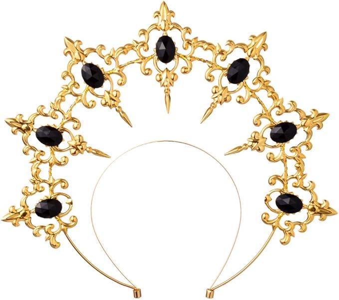 BLESSUME Halo Crown Mary Goddess Headband Women Halloween Costume Headpiece 