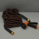 Non-Expanding Garden Hose, New Upgrated Non-Expandable Garden Water Hose - Ultra-Light & Flexible Burst-Resistant, Kink-Free Garden Hoses, All-Weather Use for Lawns, Gardens,Outdoor, 50ft