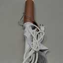 Large Curling Iron 2 Inch Barrel, Long Barrel Curling Wand for Hair, Ceramic Tourmaline Hair Styling Tool, Double Voltage, White