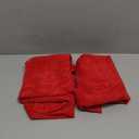 MIULEE Pack of 2 Christmas Red Couch Throw Pillow Covers 18x18 Inch Soft Chenille Pillow Covers for Sofa Living Room Solid Dyed Pillow Cases