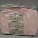 BAGSMART Large Toiletry Bag Travel Bag with Hanging Hook, Water-resistant Makeup Cosmetic Bag Travel Organizer for Accessories, Shampoo, Full Sized Container, Toiletries (Baby Pink)