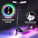 AERO MOBILITY Two-Wheel Kick Scooter for Kids 5-7 with Light Up Wheels