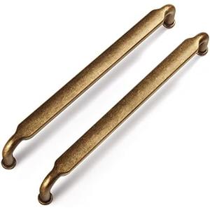 Goo-Ki 6 Pack 6-1/4 Inch （160mm） Hole Center Cabinet Pulls Antique Brass Zinc Alloy Kitchen Drawer Pulls Drawer Handles 6.7 Inch Length 2202-GT-160