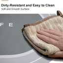 Rubber Bath mats Quick-Drying Non-Slip Bathroom mat Super Absorbent Bath mat Instant Dry Bath mat, Bathroom Rug in Front of The Kitchen Sink, Shower Room, Bathtub, Oval(Brown+16.9x35.4in)