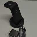 Anlmz 3 in 1 Charging Station for iPhone, Wireless Charger for iPhone 17 16e 16 15 14 13 12 11 X Pro Max & Apple Watch - Wireless Charging Station for AirPods 4 3 Pro (Black)