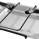 Stanbroil 7515 Aluminum Gas Grill Catch Pan and Holder Grease Collection Pan Replacement for Weber Genesis 1000-5500, Genesis Silver/Gold/Platinum, Genesis II Series, Platinum I/II, and Summit Grills