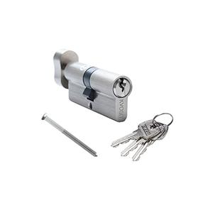 Solid Brass Lock Cylinder with 3 Brass Keys 70mm Pella Storm Brushed Nickel Lock Replacement Patio Sliding Door