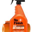 Nu Finish 5-in-1 Complete Detailer Spray with Towel, Preserves and Protects Car Detailing, Includes 1 Microfiber Towel, 22 Oz Spray