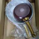 GreenPan Reserve Hard Anodized Healthy Ceramic Nonstick 8" and 11" Frying Pan Skillet Set, Gold Handle, PFAS-Free, Dishwasher Safe, Oven Safe, Merlot Red