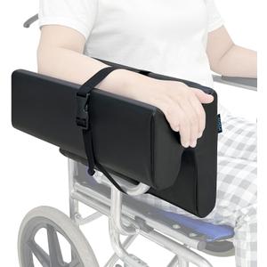 AOSSA Lateral Support for Wheelchair Arm Trough, Armrest Pad Cushion Wheelchair Attachment, Wedge Bolster Positioning Arm Elbow Rest Pillow for Elderly & Stroke Patient