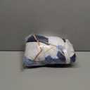 Blue Grey Modern Geometric Throw Blanket, Watercolor Deep Blue Navy and Gold Foil Outline Polygons Abstract Fleece Blanket, Mid Century Soft Plush Blanket, 50X60IN