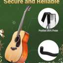 Guitar Stand for Christmas, Clear Acrylic A-Shape Guitar Gifts Holder with Padded Foam, Instrument Rack for Acoustic Electric, Cello, Floor Music Stand for Home and Studio Display, New Year