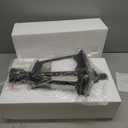 18.5" Black Solar Powered Outdoor Post Light Fixture with Remote Control, Dusk to Dawn LED Pole Lamp Waterproof Exterior Pillar Lantern Post Lighting for Pathway Garden Patio Gargae