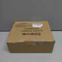 Lasts 2X Longer Flameless Tealight Candles [100 Pack, Batteries Included], Realistic Tea Lights Candles, Flickering Bright Tealights, Battery Operated Unscented Candles (White)