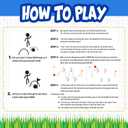 Franklin Kick Croquet Game Set - Perfect for Kids and Adults - Combines Soccer and Croquet - Great for Outdoor Play, One Size