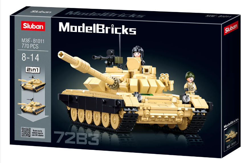 B1011 MB TANK T-7283 (2 IN 1) 770 PCS AGES 8+ C12