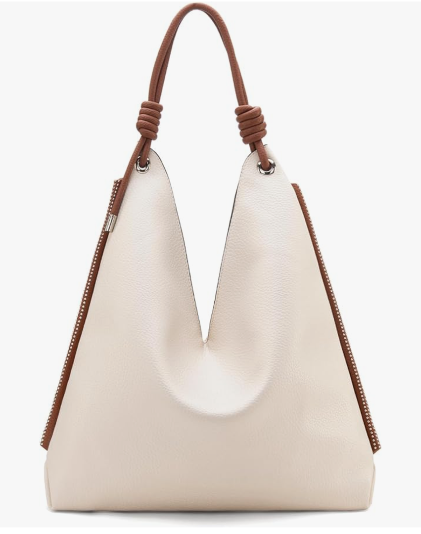 Montana West Large Hobo Shoulder Bag for Womens Knotted Slouchy Bag