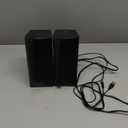 LENRUE Computer Speakers, USB/USB-C Powered PC Speakers with Loud Stereo Sound, Headphone-in for Desktop, iMac, MacBook, Laptop, Monitor (USB-C to USB Adapter Included) Blac