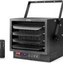 CTSC 8500W Garage Heater Electric, 240v Hardwired Fan-Forced Electric Garage Heater with Digital Thermostat, Remote Control and Timer, ECO Function, Ideal for Workshop, ETL Listed Garage Heater