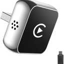 Wireless CarPlay Adapter for Apple iPhone ＆Android【2025 Upgraded】 2-in-1 Mini USB Design, Fast and Stable Connection Wireless Carplay Adapter for iOS 10+, Android 11+ Version