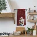 Christmas Gingerbread Man Hand Towels, Gingerbread Man Bathroom DecorXmas Hand Towels Holiday Decorations Christmas Indoor for Home Bathroom Farmhouse16x24 Inch