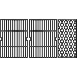 SafBbcue Grill Grate for Dyna-Glo 5-Burner DGH485CRP DGH485CRP-D DGH483CRP DGB495SDP Grill Replacement Parts, Cast Iron Cooking Grates for Dyna Glo 70-01-911 Side Searing Grates