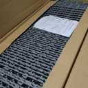 Rovibek 60PCS Plastic Interlocking Deck Tiles, 12"x12" Pebble Deck Tiles, Patio Flooring Outdoor Waterproof, Non-Slip, Indoor & Outdoor Use for Balcony Balcony Bathroom Backyard, Gray