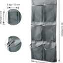 Wall Mounted Shoes Rack 2Pack/Can Store 6Pairs of Sneakers,with Sticky Hanging Mounts, Shoes Holder Storage Organizer Shelf,Door Shoe Hangers (SM06-Gray-2)