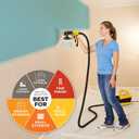 Wagner SprayTech 0529090 FLEXiO 4000 Stationary HVLP Paint and Stain Sprayer, Sprays Most Unthinned Latex, Includes Two Nozzles, iSpray Nozzle and Detail Finish Nozzle
