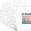 Golden State Art, 10 Pack 16x20 White Picture Mat for 8x10 Photos