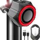 BANGTING 110dB Loud Bike Alarms with Remote, Wireless Best Anti Theft Vibration Motorcycle Alarm, IP65 Waterproof Bicycle Alarm, Alarm System for Ebikes Moto Ebike Bicicletas Bikes Scooter (Black)